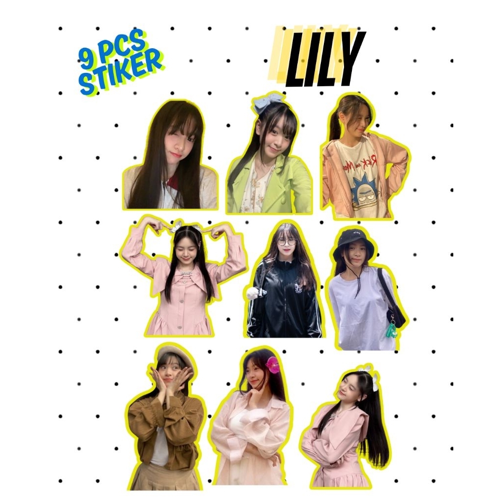 

[ISI 9] Stiker JKT48 Member LILY EKIN VIRGI NALA NAYLA ERINE Waterproof Vinyl Doff – Kualitas Premium