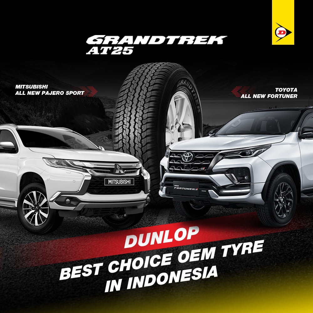 Ban Dunlop Grantrek AT 25 265 60 R18 Ban OEM Toyota Fortuner Hilux Mitsubishi Pajero Sport Isuzu Dma