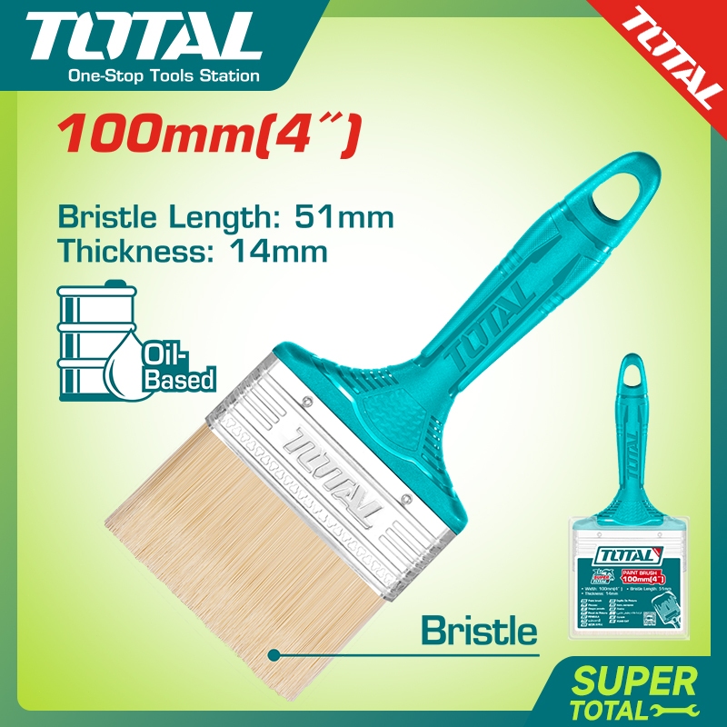 【Total】Kuas cat 4 inci/alat kuas cat/kuas cat dinding kayu/kuas cat dinding