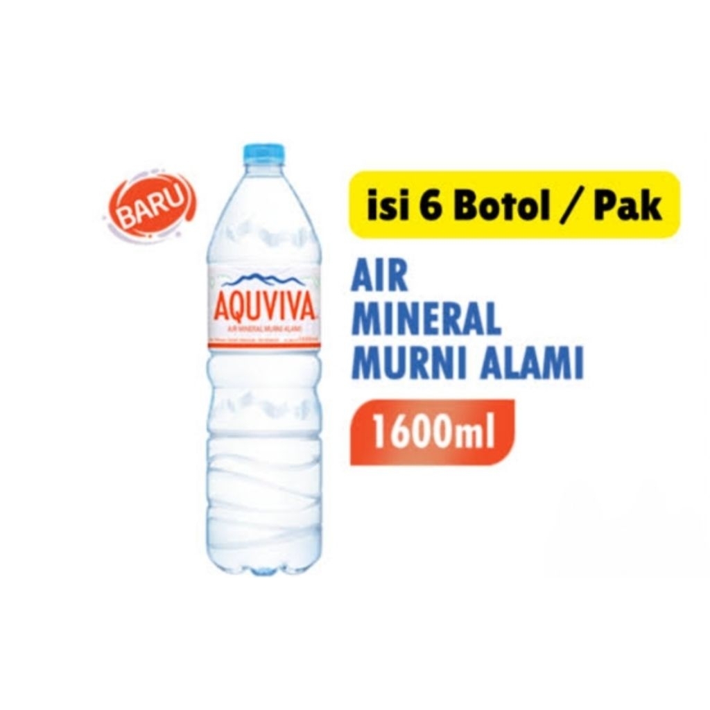 

Aquviva Air Mineral Botol 1600 ml isi 6 botol