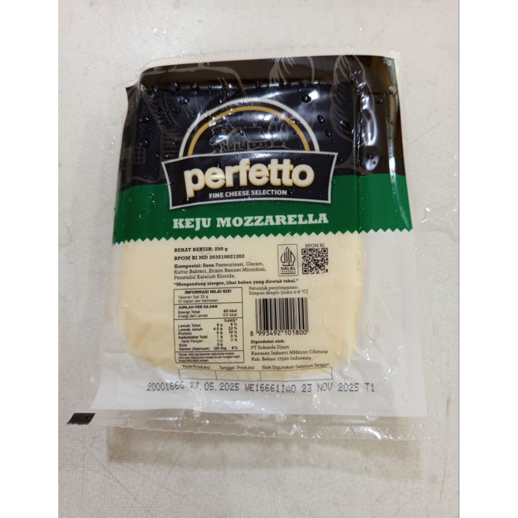 

PERFETTO keju mozarella 250gram
