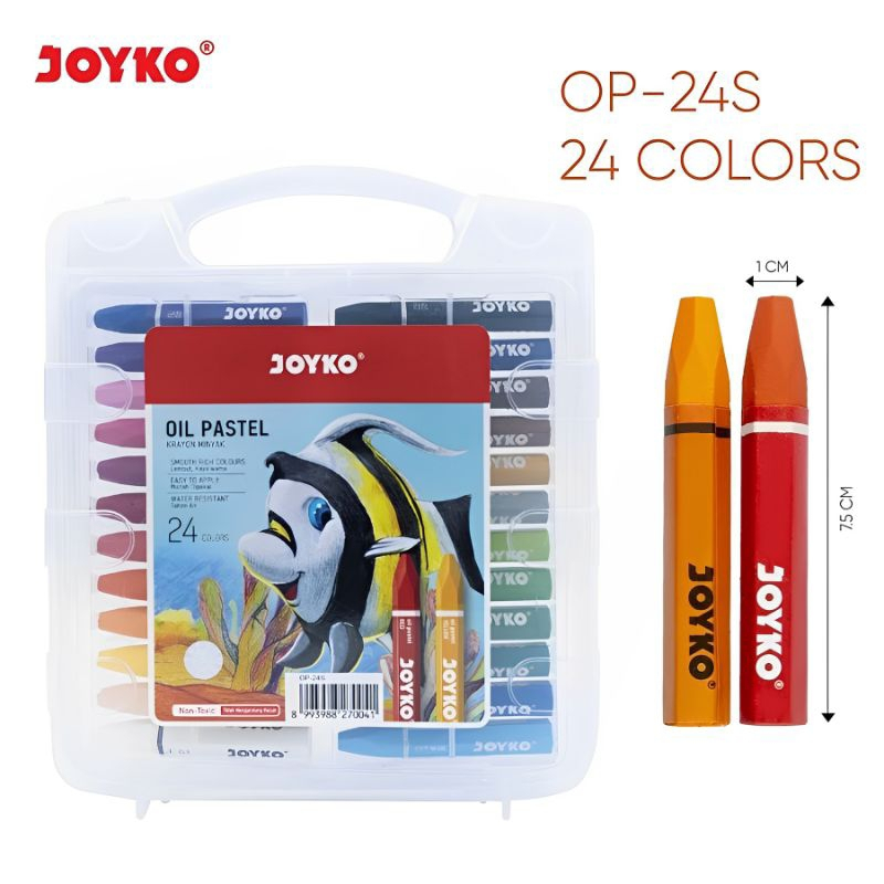 

Crayon 24 Warna Joyko/Titi (Oil Pastel) (1 Set 24 Warna)