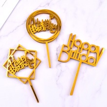 [READYYY] 10PCS Cake Topper Happy Birthday Emas