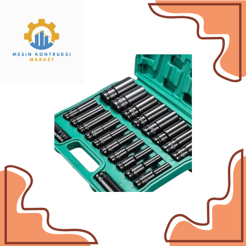 MATA KUNCI SOK IMPACT DRIVER SOCKET SLEEVE IMPACT WRENCH 1 SET 20PCS