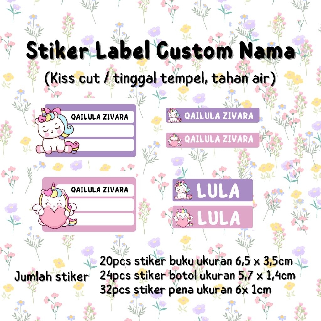 

Stiker custom nama buku, pena, pensil, botol Anti Air| Stiker anak sekolah | Stiker alat tulis
