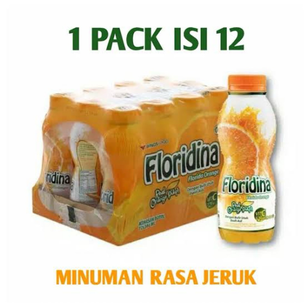 

Floridina Rasa Jeruk 1 SLOP Kemasan 350ml - isi 12 botol