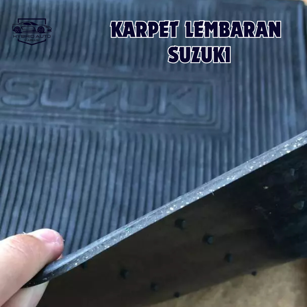 Karpet Lembaran Suzuki Warna Hitam//Karpet Karet Lantai Mobil Satuan 1 pcs