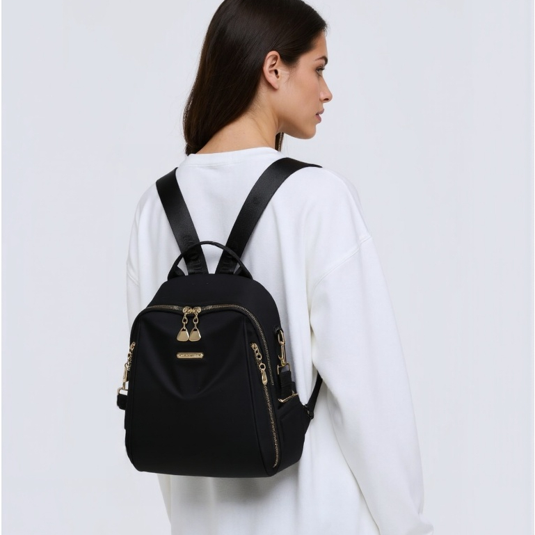 nameduyong65 - aolong mika 0206-3 tas ransel wanita fashion sekolah free tali panjang