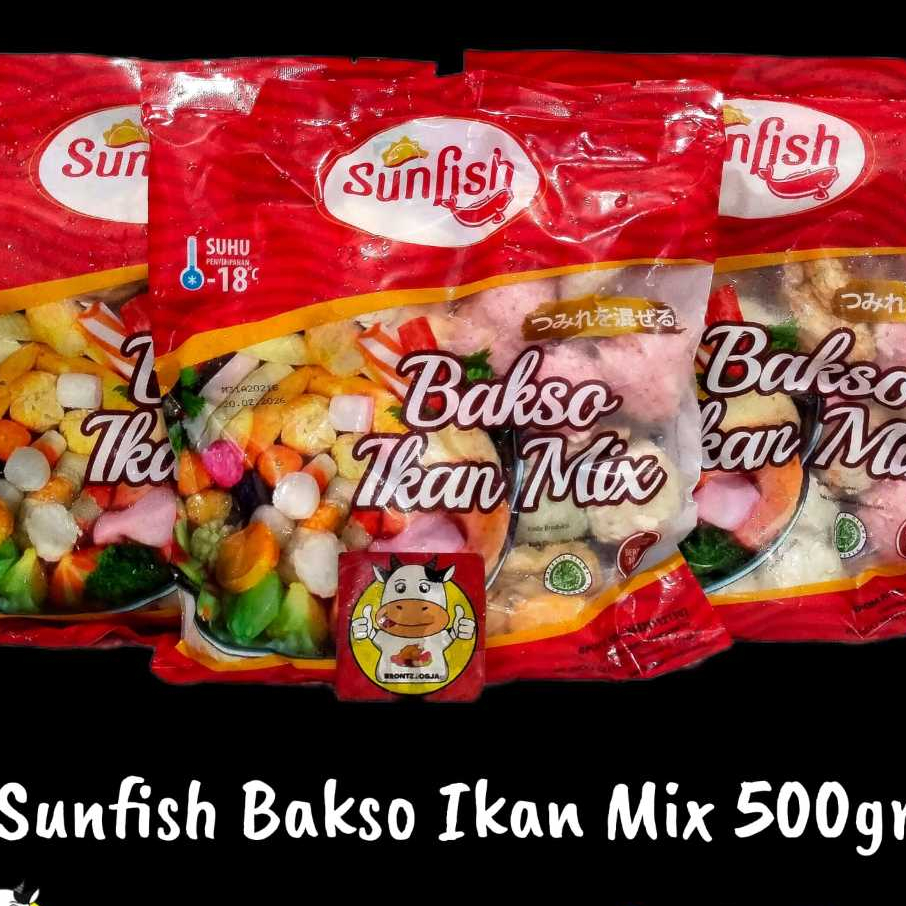 

SUNFISH BAKSO MIX 500GR-FROZEN FOOD-BRONTZ JOGJA