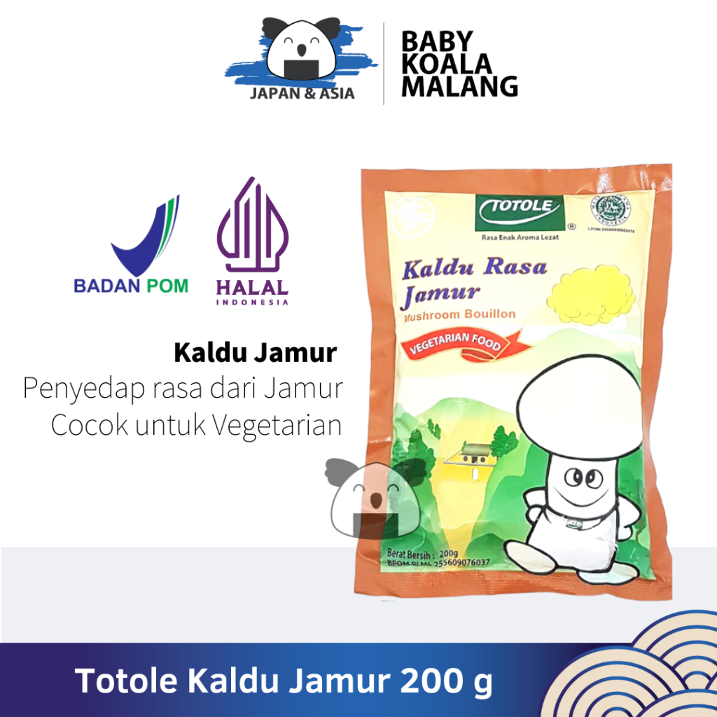 

TOTOLE Kaldu Vegan Kaldu Jamur 200 g Halal │ Import Mushroom Stock.