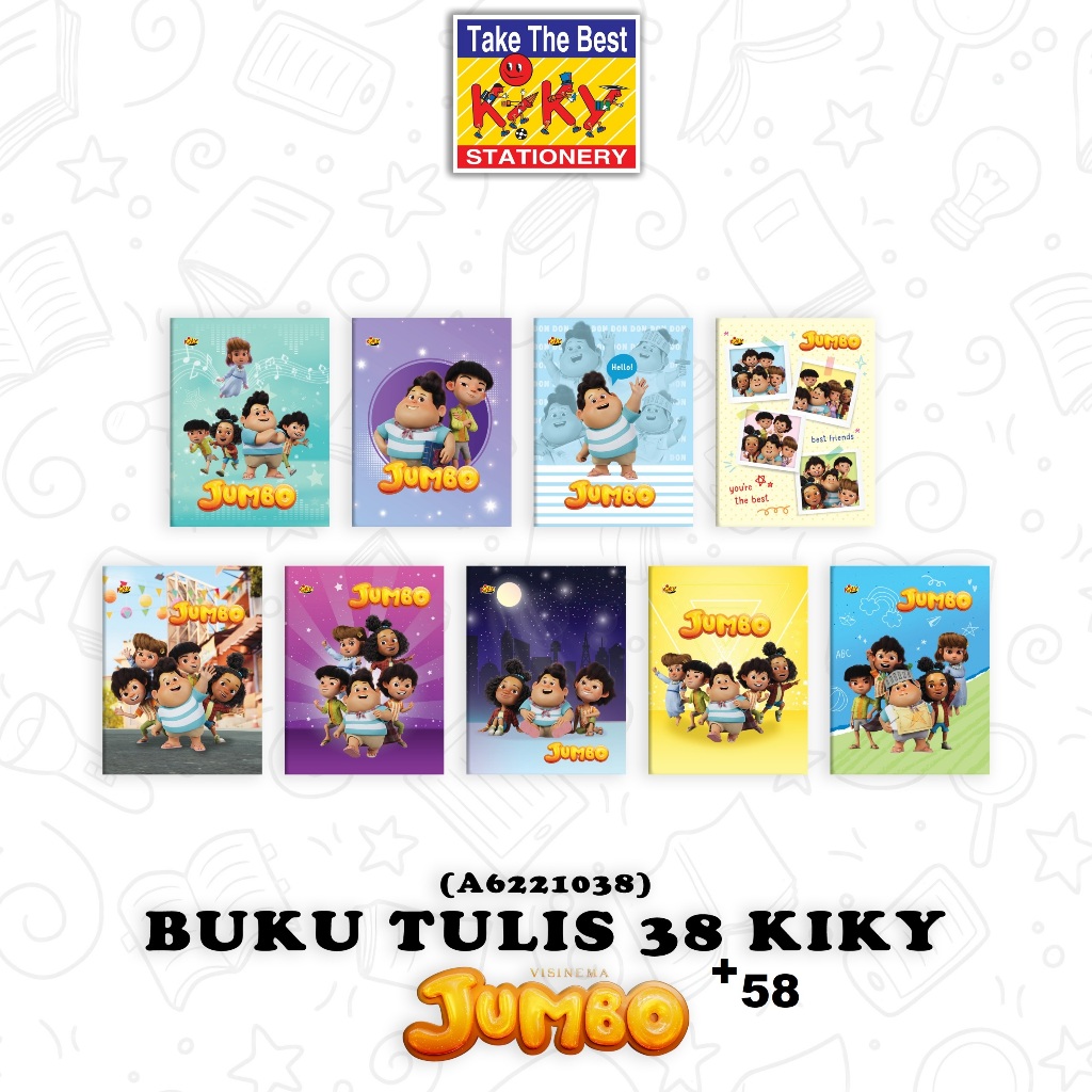 

Buku Tulis Kiky Series FILM JUMBO (1 pack isi 10pcs)