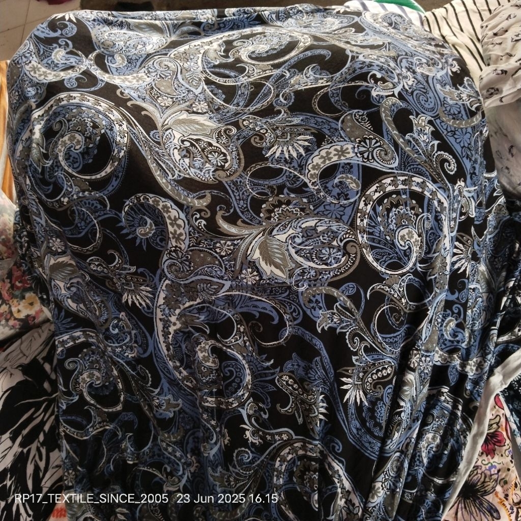 HARGA/0,5 M / KAIN KAOS SPANDEK RAYON PREMIUM / KAIN SPANDEK MOTIF BUNGA / BAHAN SPANDEK RAYON GAMIS