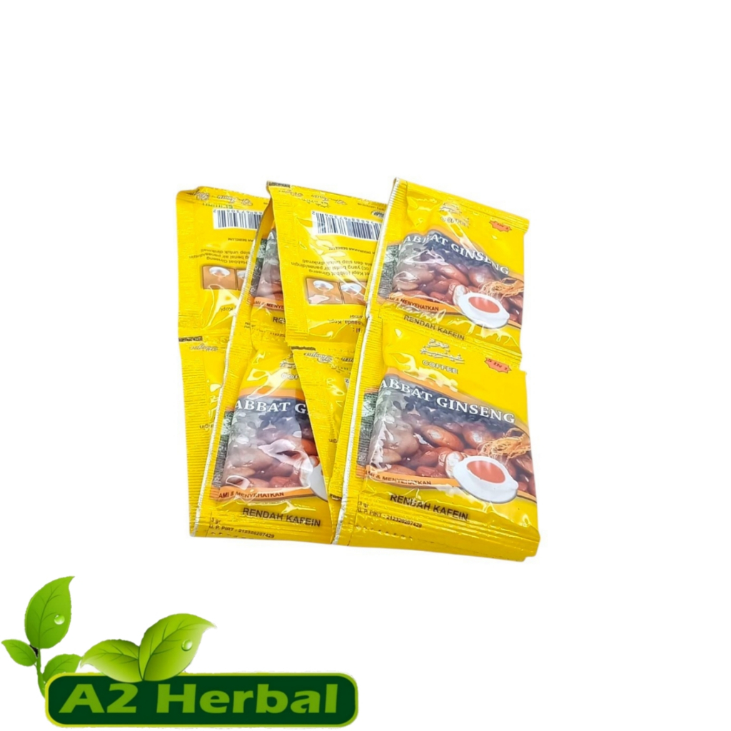 

Kopi 5 in 1 Habbat Gingseng Coffee El-iman per renceng isi 10sachet
