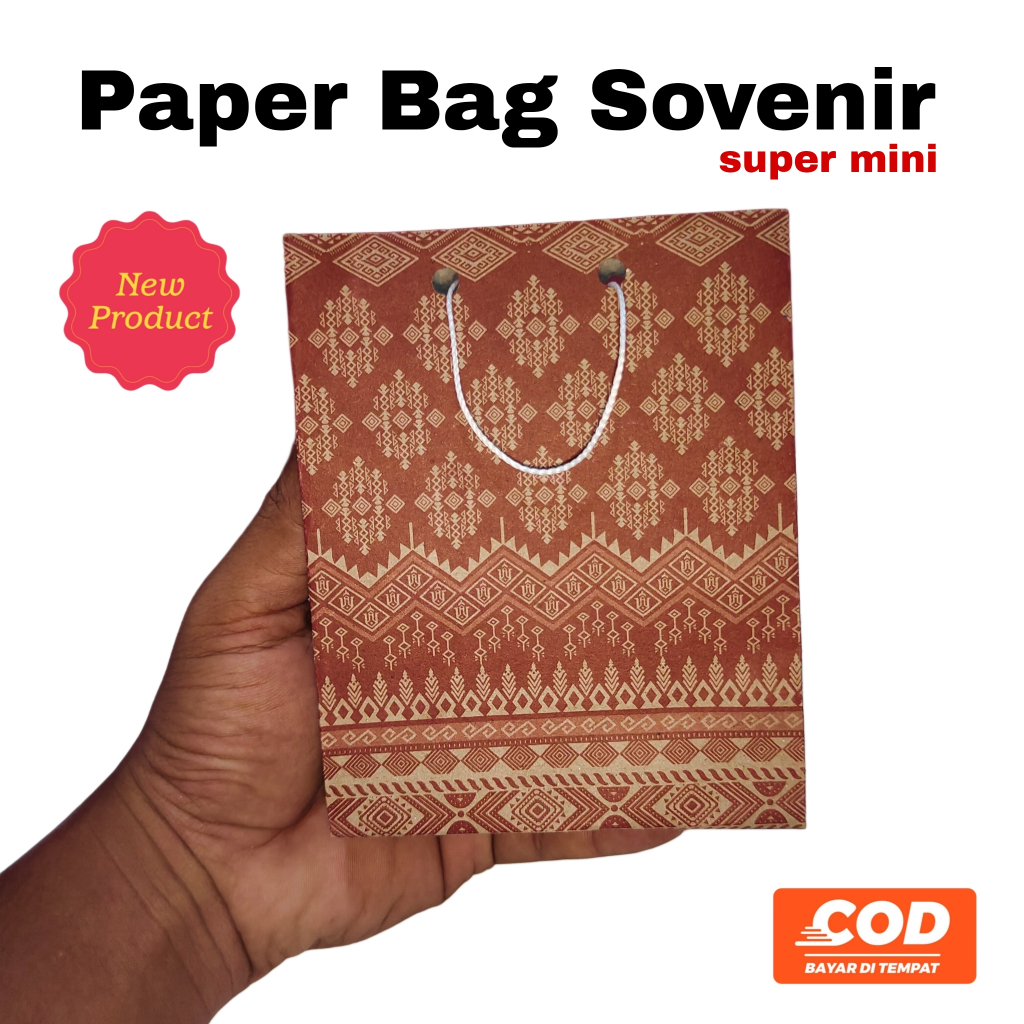 (Isi 50pcs) Paper Bag Souvenir Size Super Mini