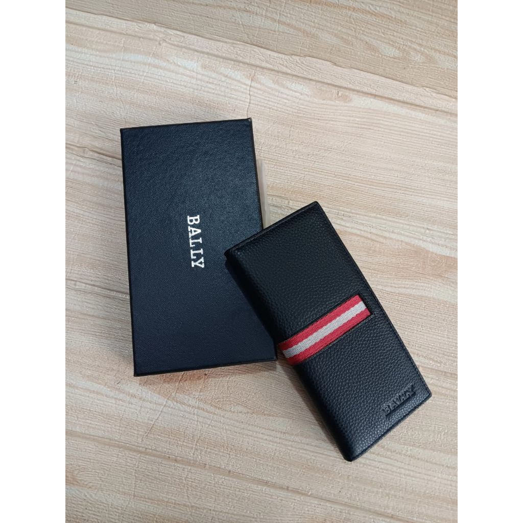 dompet bally panjang kulit