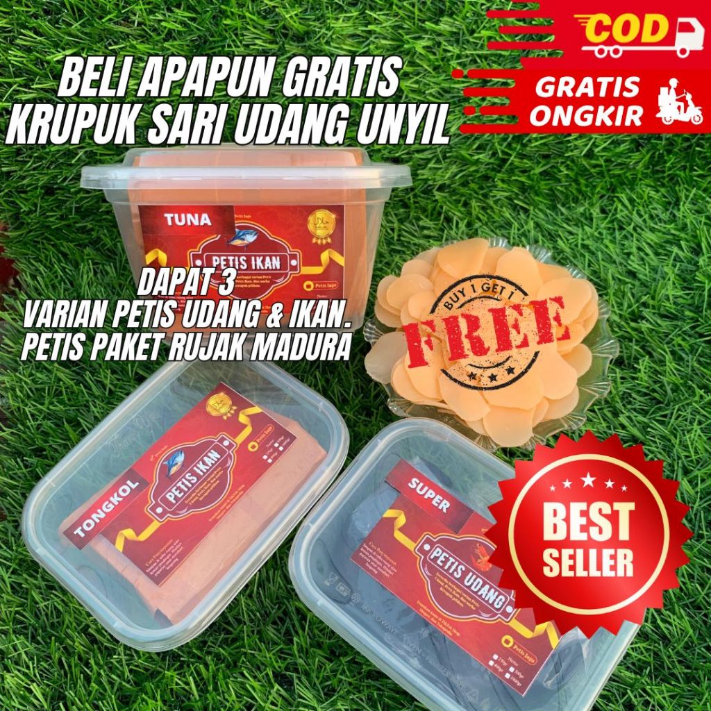 

Petis Udang Asli Gresik dan Petis Madura Asli 1kg Sari Ikan dan Udang Petis Paket Rujak Madura Murah
