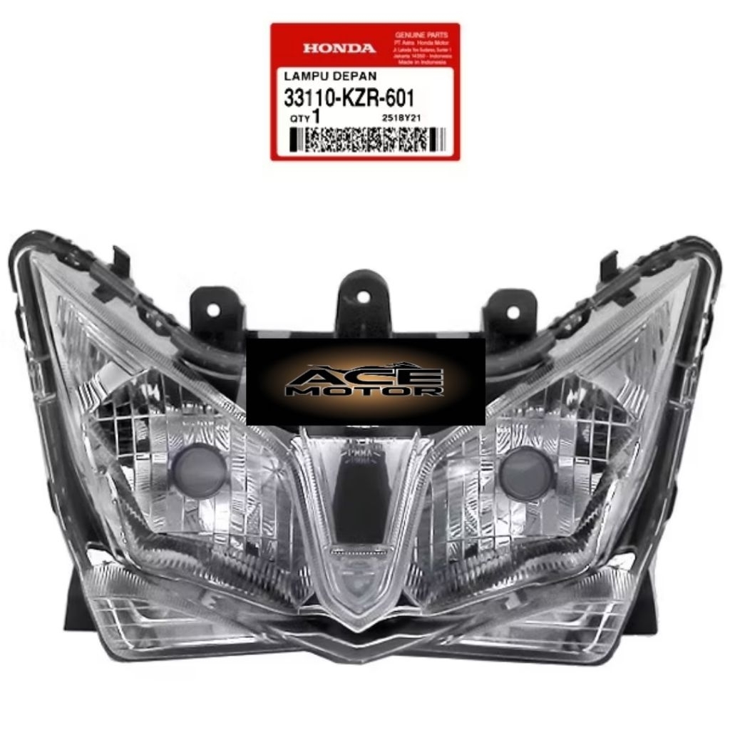 Reflektor Lampu depan vario 125 2012-2015 ORIGINAL AHM 33110 KZR 601