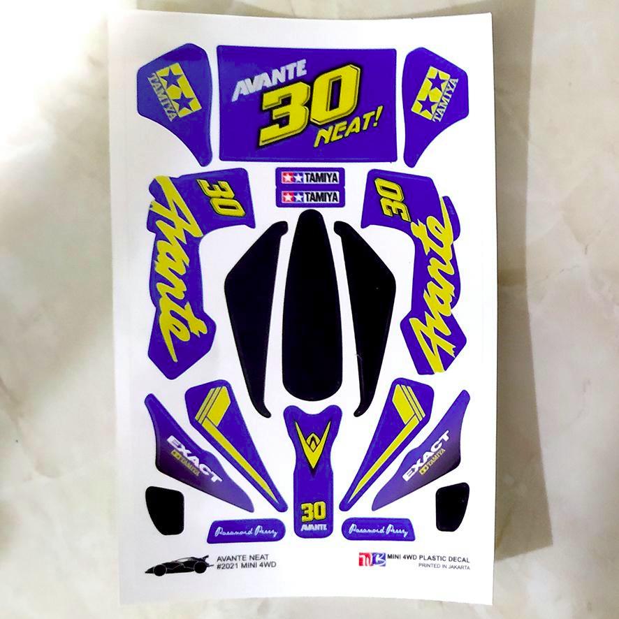 Stiker Avante - 30th - Body Biru Kombinasi Gold - Vinnyl Lam. Doft