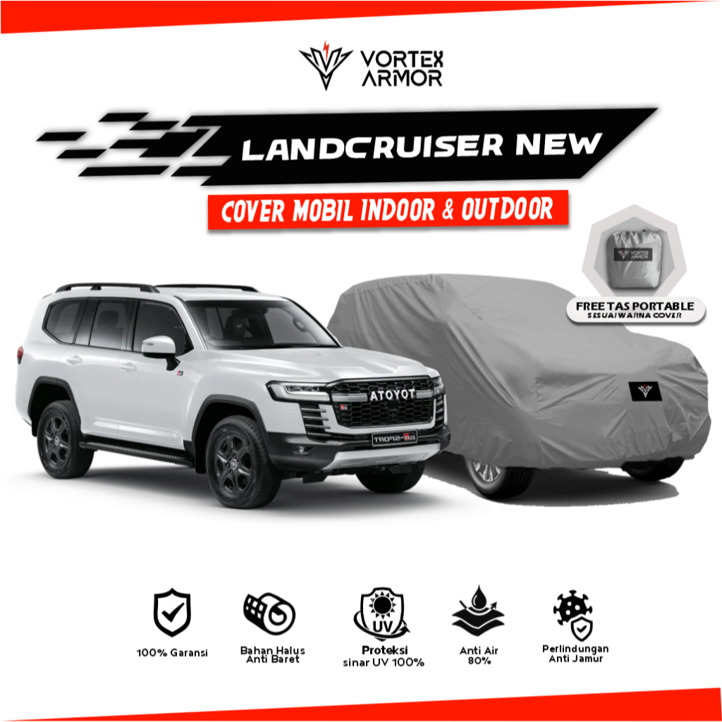 Cover Mobil LandCruiser New / Sarung Mobil Land Cruiser 2024 / Selimut Toyota Land Cruiser 2025