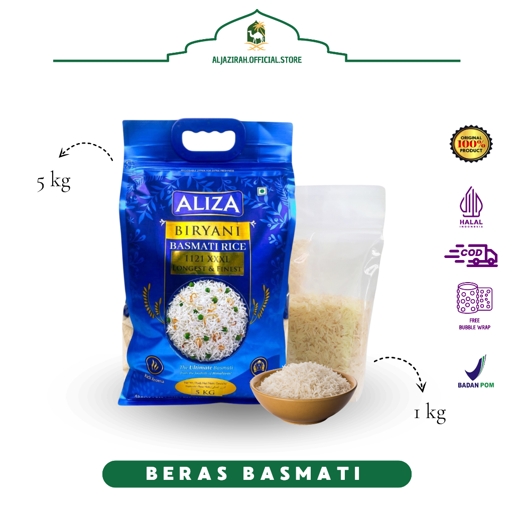 

BERAS BASMATI | BERAS PAKISTAN KHAS TURKI | BERAS NASI MANDI NASI KEBULI | BERAS BASMATI ORIGINAL
