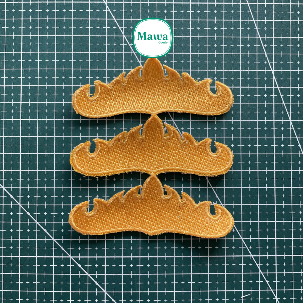 Bordir bet Siger lampung emas / Patch Bordir  Siger lampung Termurah Custom 2306