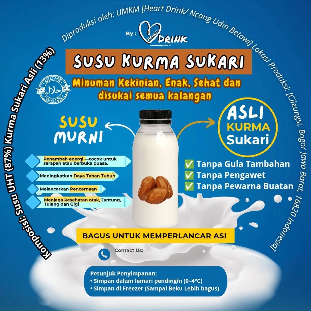 

SUSU KURMA SUKARI ASLI (Tanpa Campuran Kurma Lain dan Tanpa Gula Tambahan)