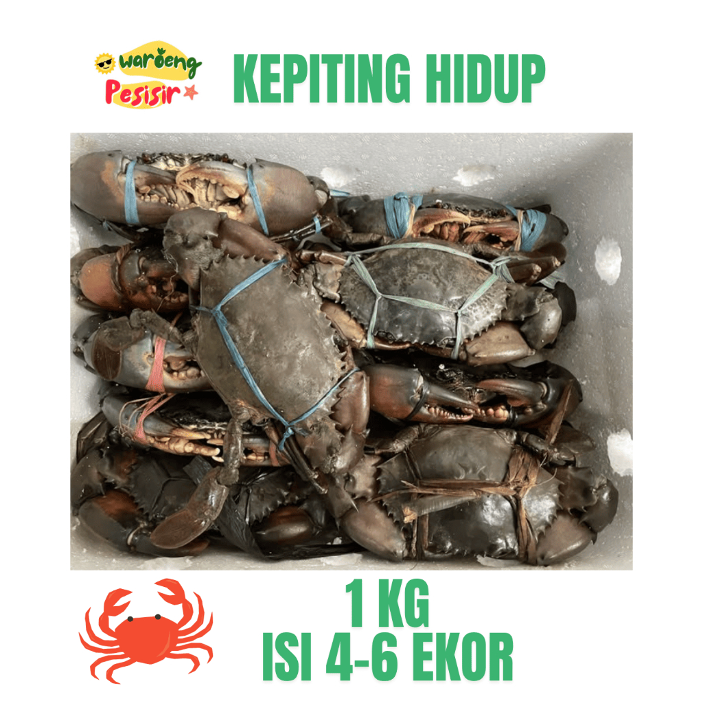 

KEPITING SEGAR HIDUP – DIJUAL PER KILOGRAM ( ISI 4-6 EKOR/KG)
