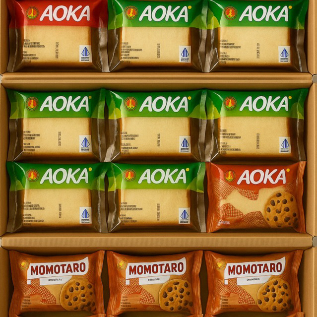 

Roti Aoka 1 Dus Isi 60 Pcs – Roti Panggang/Gulung Enak Siap Makan