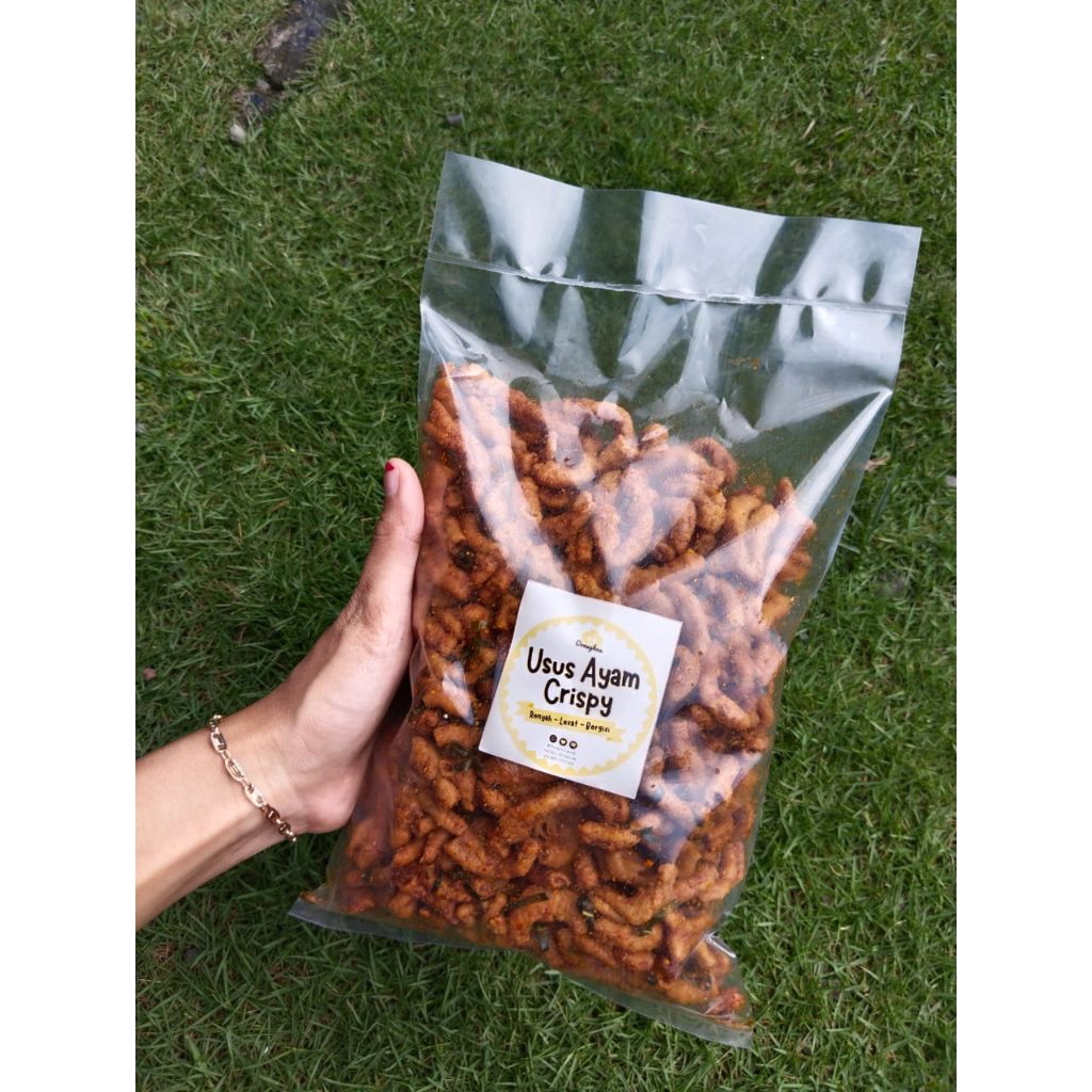 

Usus Ayam Crispy Pedas Daun Jeruk 250Gram