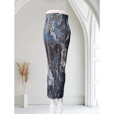 Rok Plisket Bawahan Kebaya Aneka Pilihan Motif ( JALAR ABU ) | Rok Plisket Batik Panjang Rok Kebaya 
