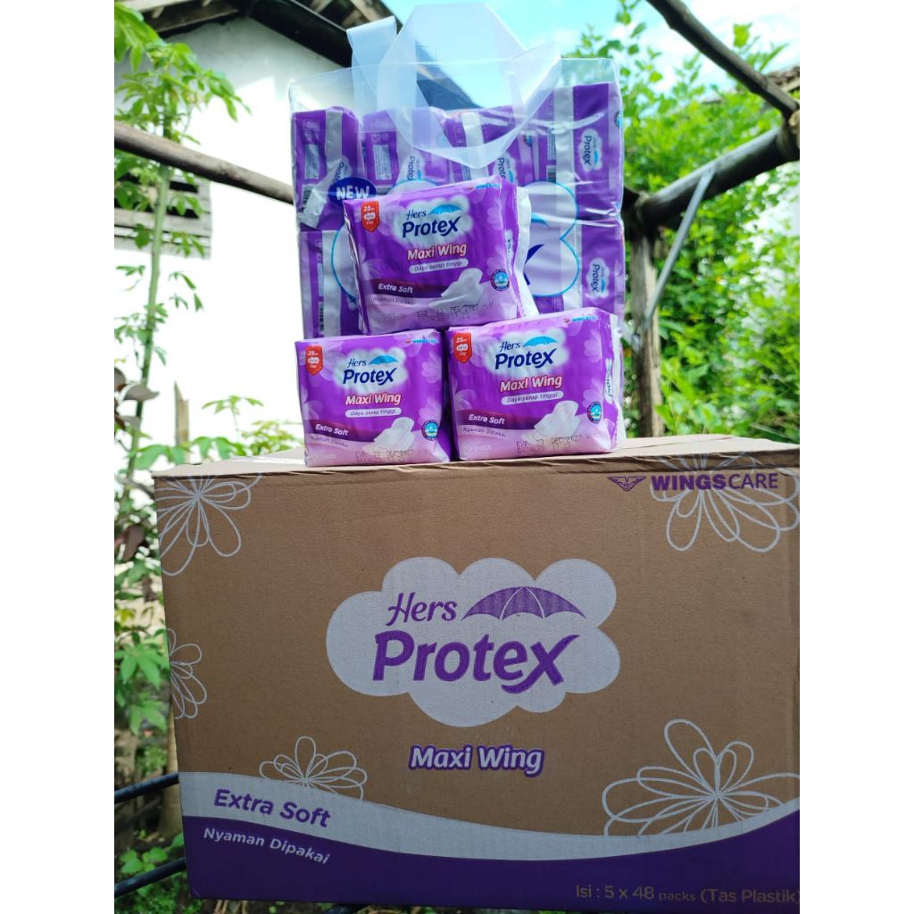 (PAKET 12 PACK) 1 tas PROTEX UNGU isi 5 pads