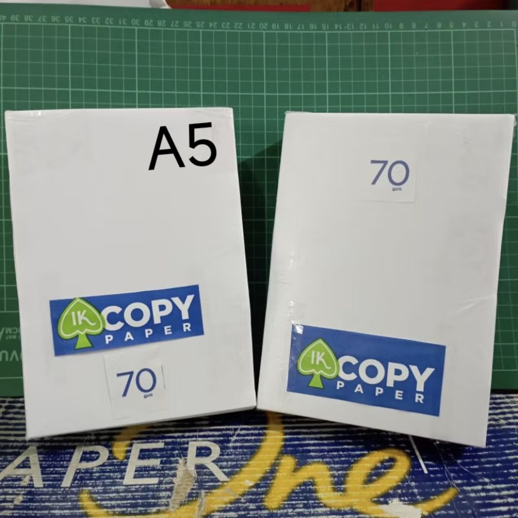 

HVS IK COPY PAPER A5 70gsm ( 500 lembar ) / rim
