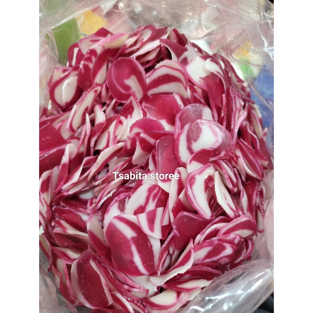 

PROMO Kerupuk Bawang Mentah | poleng merah kemasan 500gr