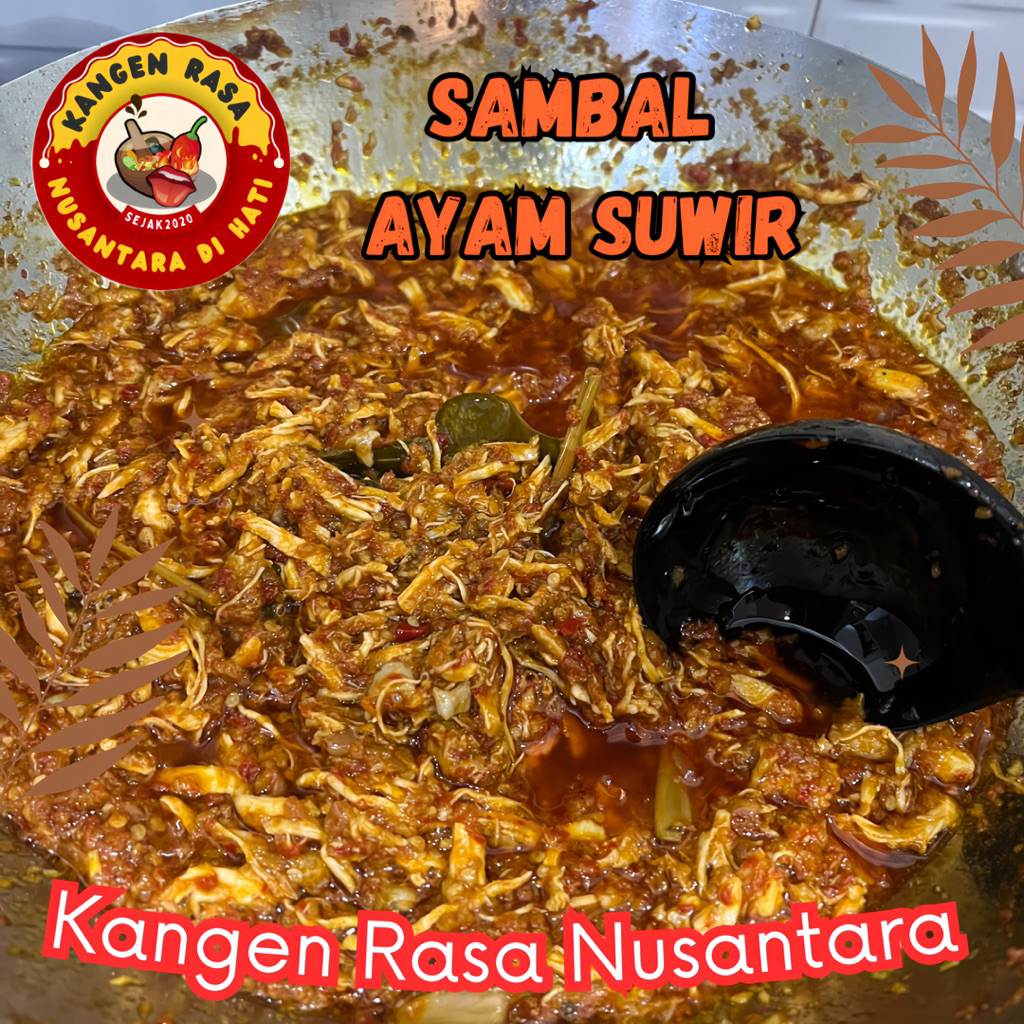 

SAMBAL AYAM SUWIR 200GR / SAMBEL AYAM SUIR / OSENG AYAM SUWIR PEDAS