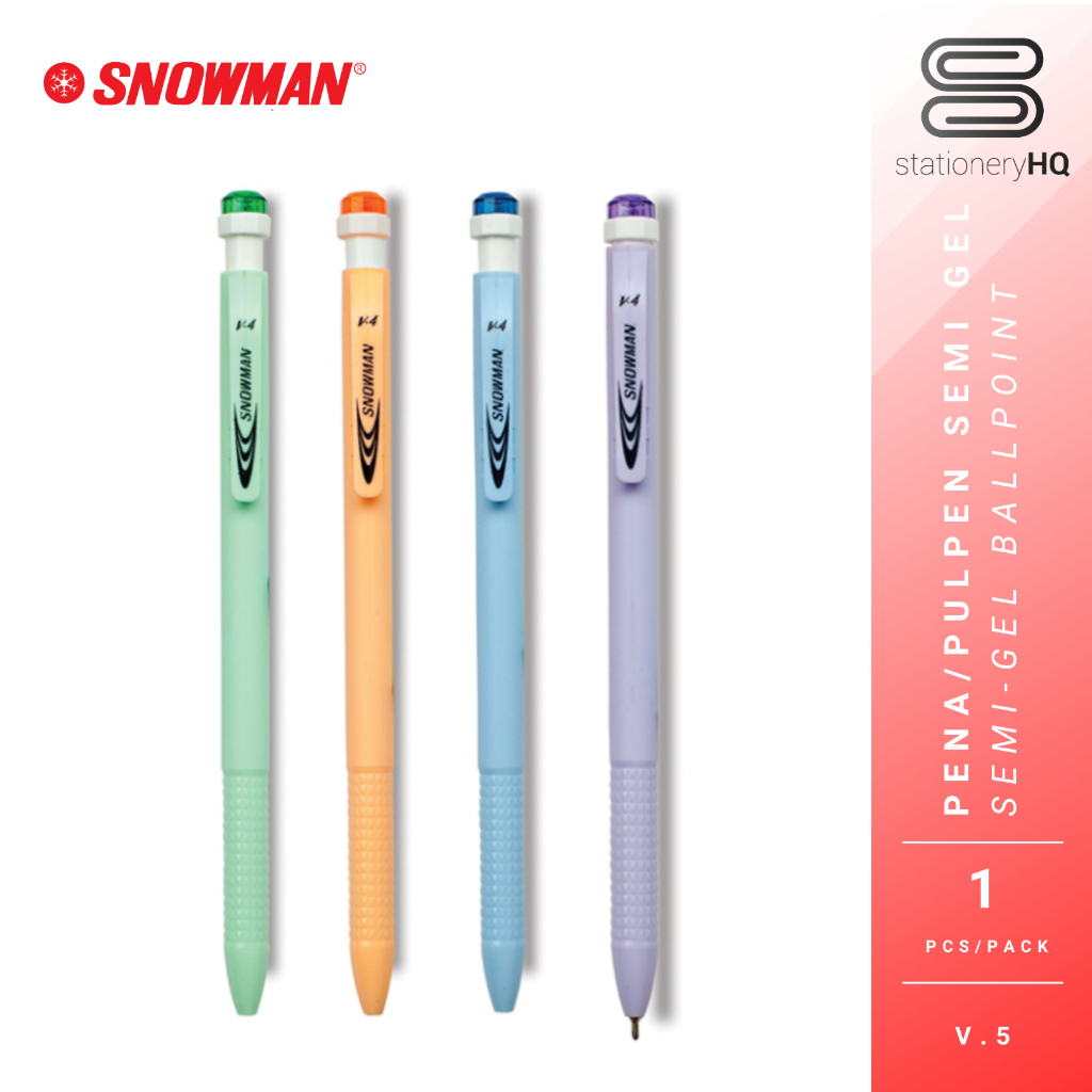 

Snowman Pulpen V-4 Hitam