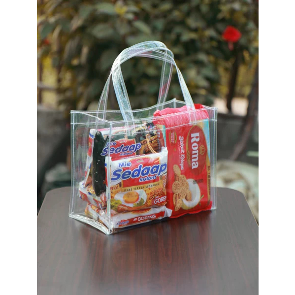 

M44- TAS ULANG TAHUN ANAK GOODIE BAG SOUVENIR MIKA TRANSPARAN