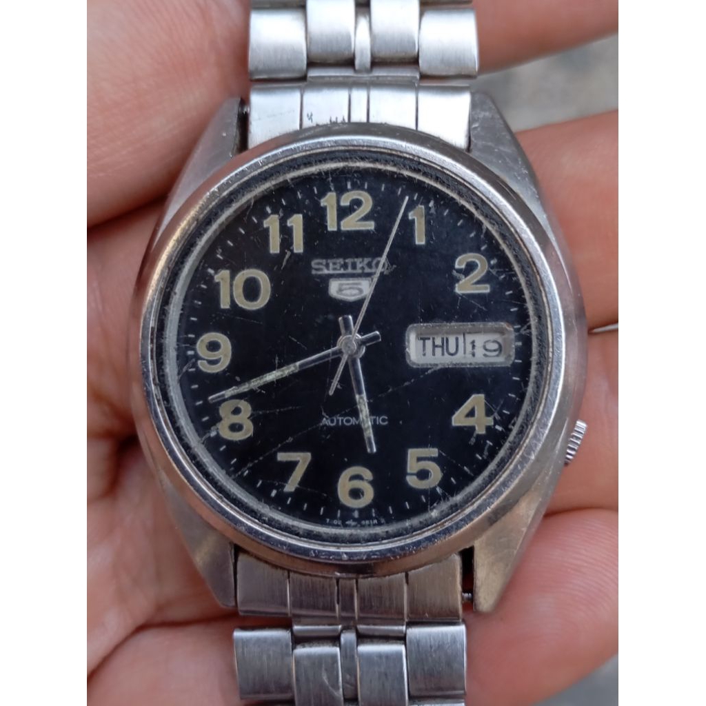 jam tangan seiko military cal 7009 automatic second bekas ori