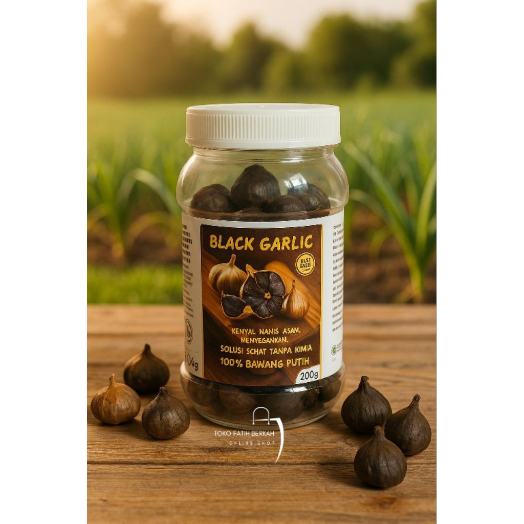 

BLACK GARLIC 100% Bawang putih Tunggal Asli size Medium Bermanfaat untuk kolesterol hipertensi penambah stamina