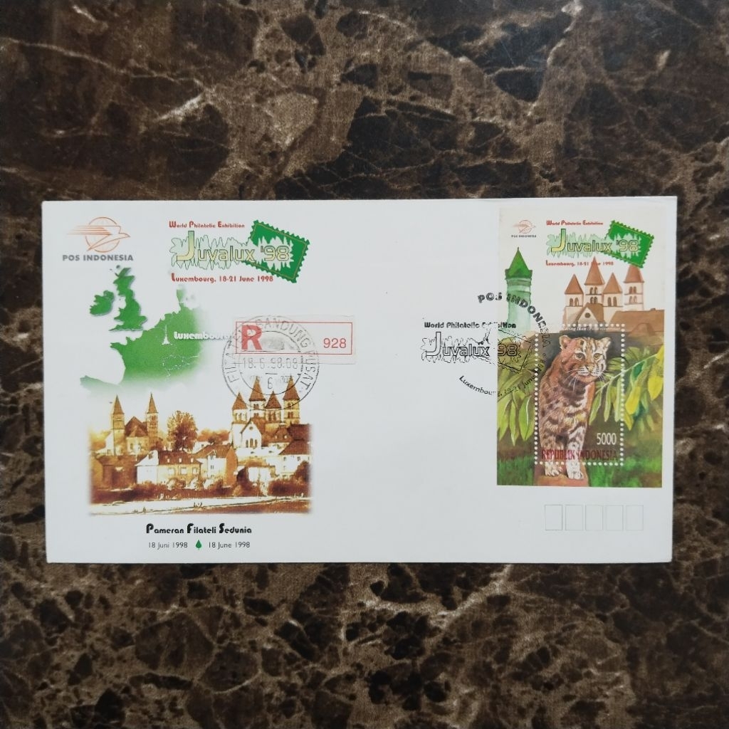 

SHP (Sampul Hari Pertama) Indonesia World Philatelic Exhibition Juvalux, Luxembourg 1998