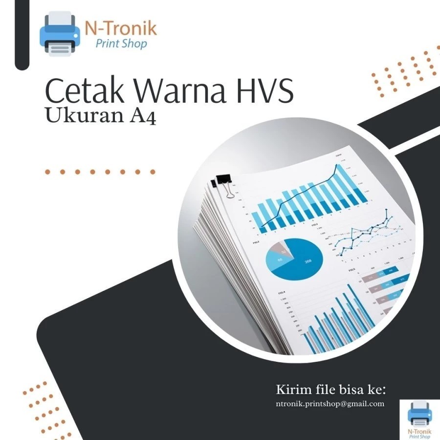 

Cetak Print Kertas HVS Ukuran A4 Tinta Pigment Anti Air