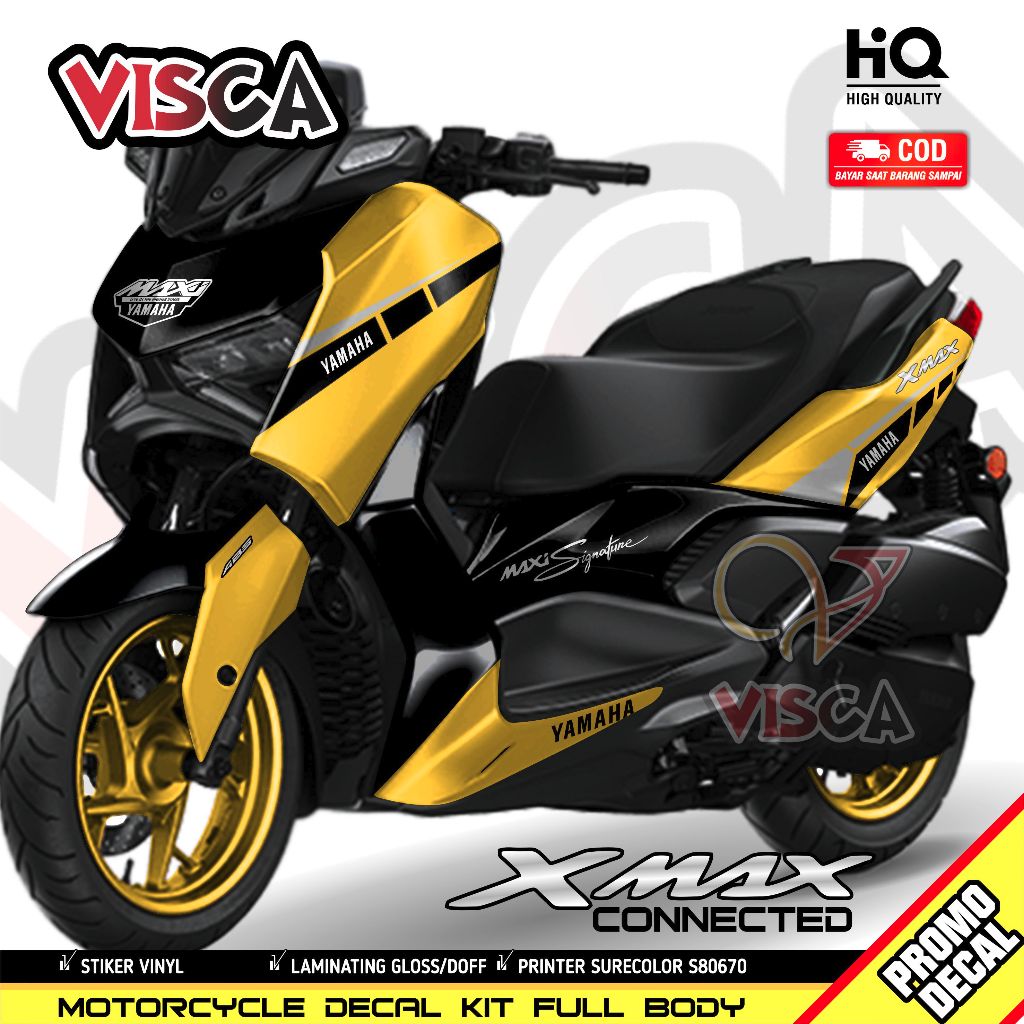 Decal XMAX Connected Full Body Stiker XMAX 250 Variasi Decal Hologram XMAX Connected LINE