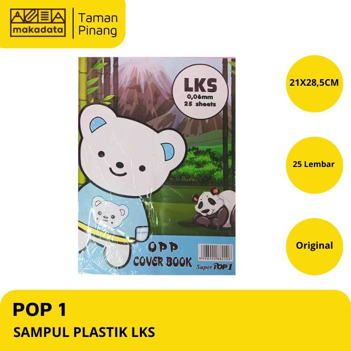 

POP 1 SAMPUL PANDA PLASTIK BENING BUKU LKS OPP (1 PACK)
