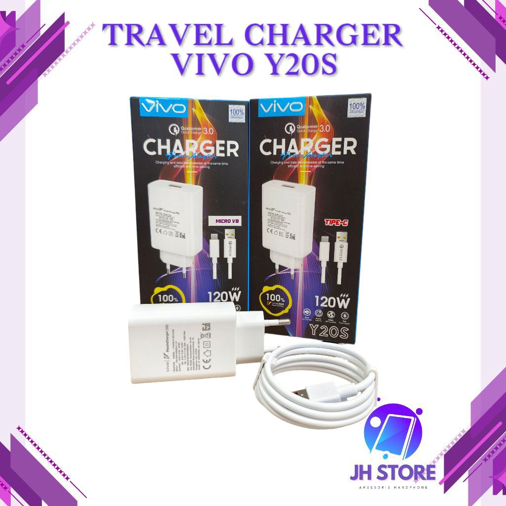 Travel Charger VIVO Y20S Casan Vivo Y20S Nex Casan Type C Fast Charger HP Vivo Micro Adapter Cas VIV