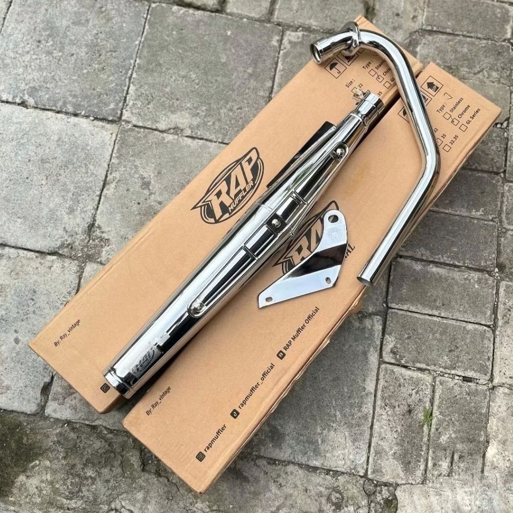 Knalpot CB125J PEKAJAMAN Full Stainless 304 Pnp Cb Gl Mp Tiger