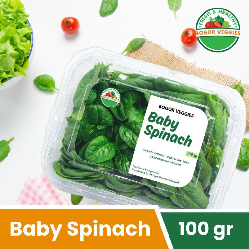 

Baby Spinach 100gr Bogor Veggies