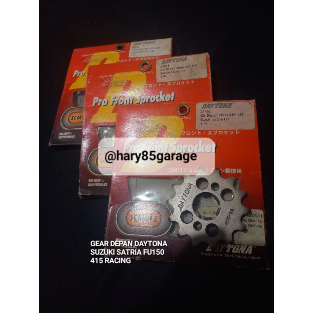 GEAR GIR DEPAN DAYTONA 415 RACING SUZUKI SATRIA FU150 ORIGINAL