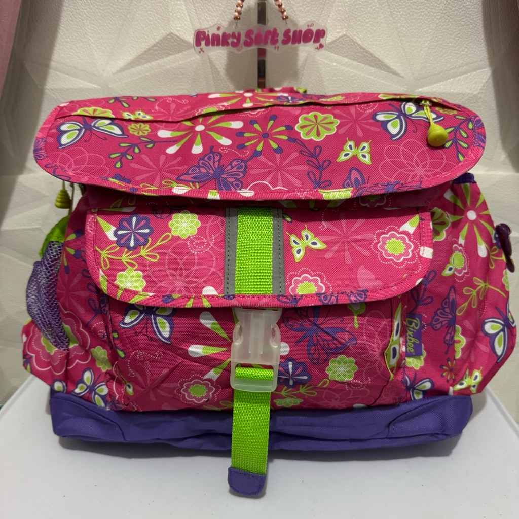 tas ransel anak perempuan. tas ransel anak cewek. tas ransel bixbee preloved. pink bermotif