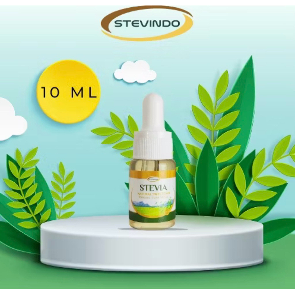 

Stevindo - Stevia Cair 10ML Pemanis Alami Pengganti Gula 0 Kalori Sweet Stevia Liquid Pure Sweetness