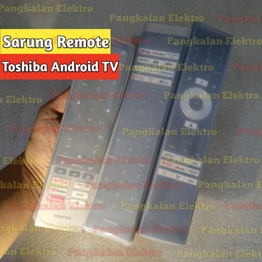 Sarung Remote Toshiba Android TV Sarung Silikon Pelindung Cover Remote Toshiba Android TV