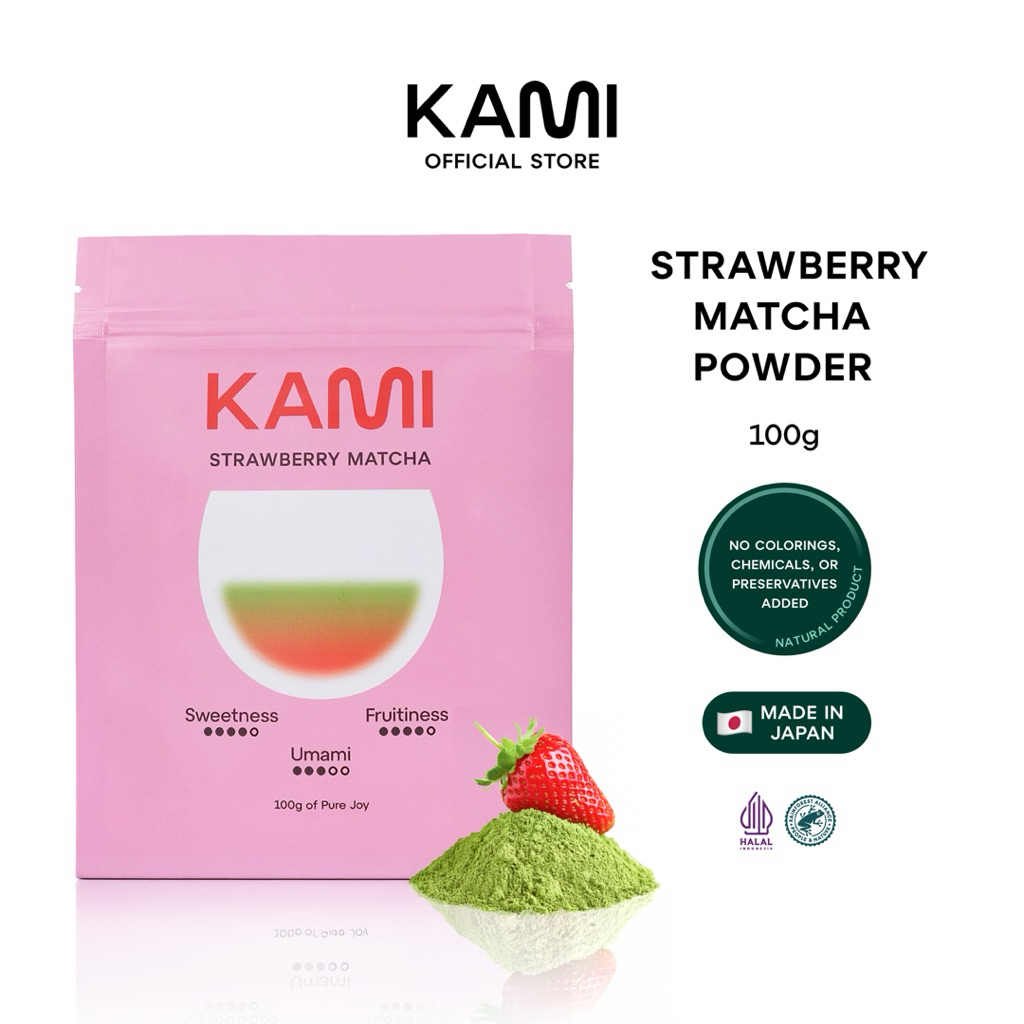 

KAMI Matcha - Strawberry Matcha 100G of Pure Joy